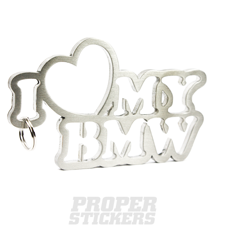 I LOVE MY BMW - Brelok stal nierdzewna